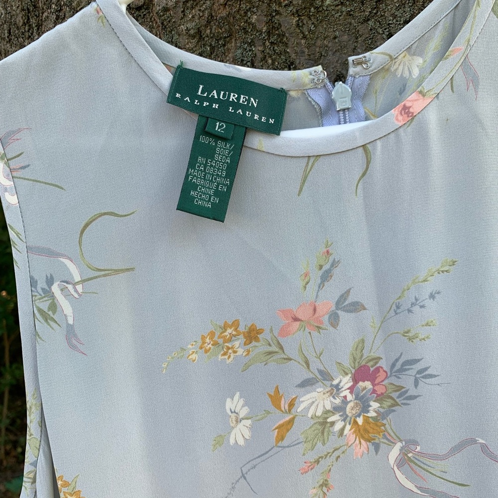 Ralph Lauren Silk Dress Size L - Picture 4 of 9